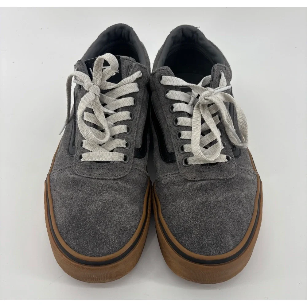 Vans Ward Low Top Sneakers Men's 10 Grey Gum Suede Skate Shoes